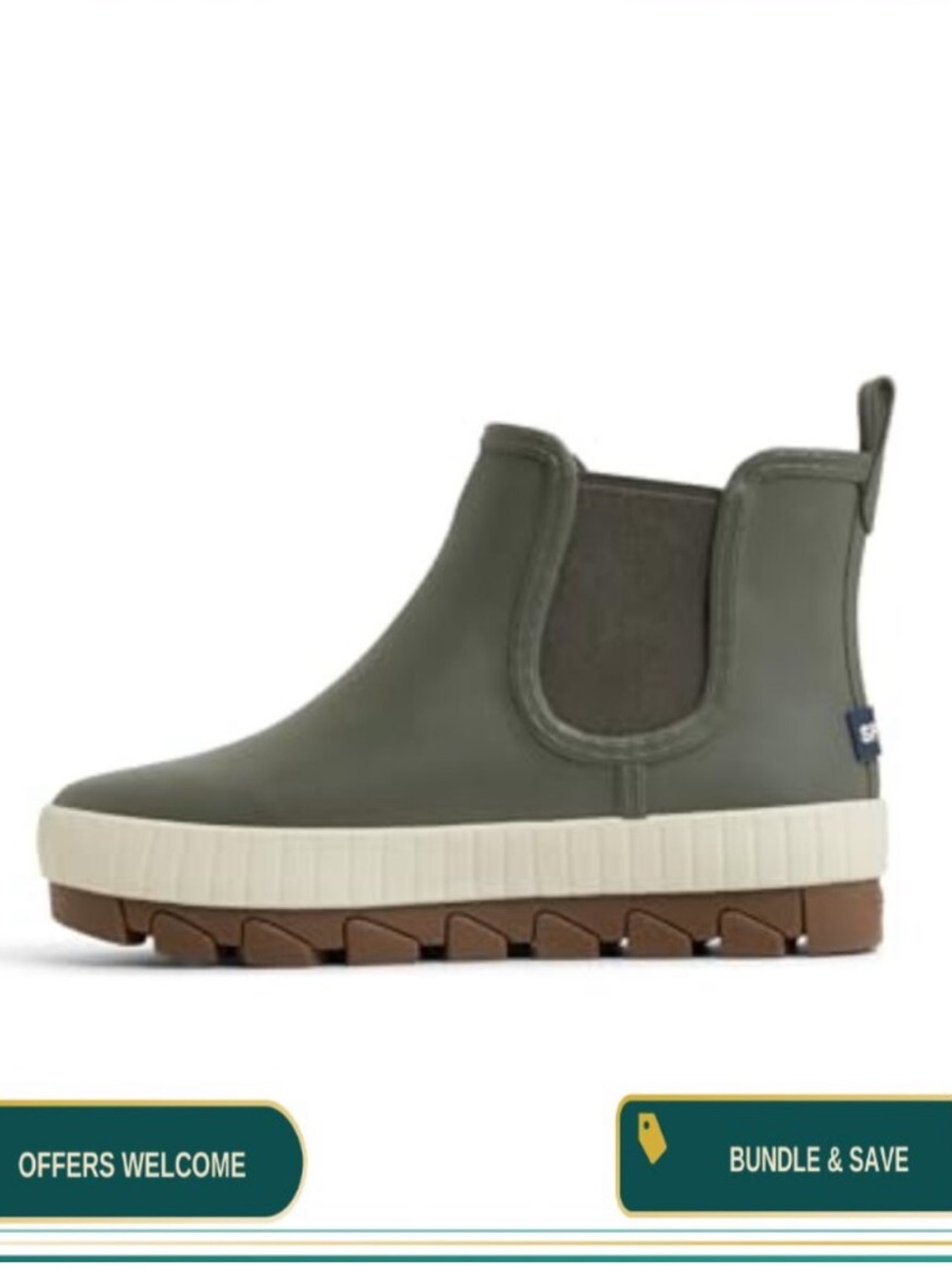 Sperry Women's Torrent Chelsea Waterproof Boots Size 6.5